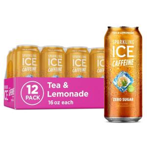 imageSparkling Ice Caffeine Variety Pack Flavored Sparkling Water Zero Sugar with Vitamins and Antioxidants 16 fl oz 12 count Citrus Twist Black Raspberry Blue Raspberry Strawberry CitrusTea  Lemonade