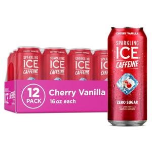 imageSparkling Ice Caffeine Variety Pack Flavored Sparkling Water Zero Sugar with Vitamins and Antioxidants 16 fl oz 12 count Citrus Twist Black Raspberry Blue Raspberry Strawberry CitrusCherry Vanilla
