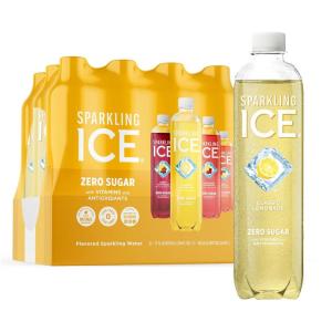 imageSparkling Ice Pink Variety Pack Flavored Sparkling Water Zero Sugar and Vitamins and Antioxidants 17 fl oz 12 count Black Cherry Peach Nectarine Coconut Pineapple Fruit PunchLemonade Variety Pack