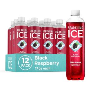 imageSparkling Ice Classic Lemonade Sparkling Water Zero Sugar Flavored Water with Vitamins and Antioxidants Low Calorie Beverage 17 oz Bottles Pack of 12Black Raspberry