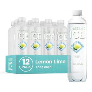 imageSparkling Ice Classic Lemonade Sparkling Water Zero Sugar Flavored Water with Vitamins and Antioxidants Low Calorie Beverage 17 oz Bottles Pack of 12Lemon Lime