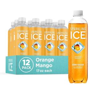 imageSparkling Ice Classic Lemonade Sparkling Water Zero Sugar Flavored Water with Vitamins and Antioxidants Low Calorie Beverage 17 oz Bottles Pack of 12Orange Mango