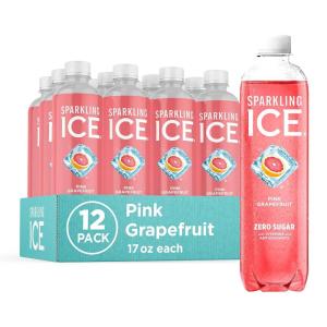 imageSparkling Ice Classic Lemonade Sparkling Water Zero Sugar Flavored Water with Vitamins and Antioxidants Low Calorie Beverage 17 oz Bottles Pack of 12Pink Grapefruit