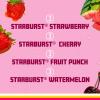 imageSparkling Ice STARBURST Variety Pack Zero Sugar Flavored Sparkling Water with Vitamins and Antioxidants Low Calorie Beverage 17 fl oz 12 count Strawberry Cherry Fruit Punch Watermelon